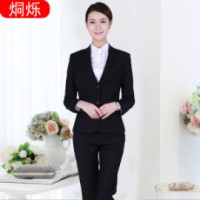 湘潭职业装定制长袖女式大学生面试正装两件套