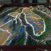 云顶勇创科技工作室专业制作新疆地形沙盘，新疆地形地貌沙盘模型