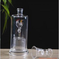 高硼硅玻璃白酒瓶生产厂家定做异形手工艺空酒瓶