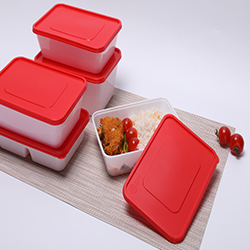 一次性塑料餐盒打包盒外卖长方形加厚透明外卖环保饭盒快餐便当带
