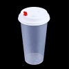750ML一次性塑料PP杯环保奶茶杯带盖外卖包装咖啡杯