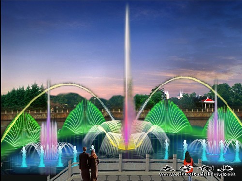 西安广场喷泉
