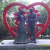 结婚人物铜雕 公园婚庆人物雕塑