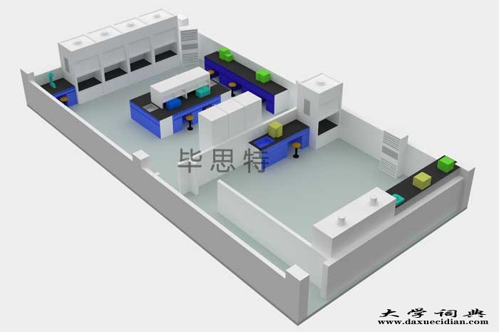 法医毒物毒化检验实验室3D立体沙盘模型设计毕思特科技 (1)