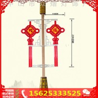 中国结灯杆灯箱 路杆双面灯箱 灯杆广告牌 广告灯箱生产厂家