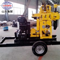 供应XYX-200型轮式钻探机械设备 拖挂式液压岩芯钻机