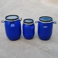 30升塑料桶50升塑料桶60升塑料桶都是蓝色包箍桶开口桶