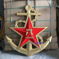 生产八一军徽厂家 八一海军徽定制订购 金属大型徽章定做