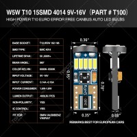 LED汽车小灯T10-15SMD仪表灯示宽灯牌照灯阅读灯