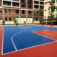 淮北室外篮球场塑胶地面施工