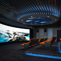 5D智能动感影院 ，利用座椅和环境，以超现实的视觉感。