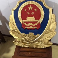 广东省警徽生产厂家，室外警徽大型挂徽制作厂家