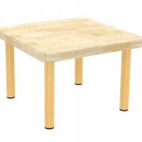 幼儿园儿童班级实木家具橡胶木面方桌
