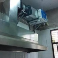 武汉市大型厨房设备设计安装-油烟罩风机净化器通风管道安装