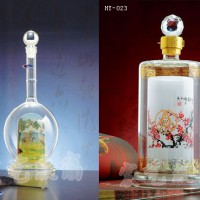 福建龙瓶生产公司|宏艺玻璃制品厂家供应内画酒瓶