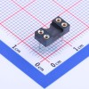 圆孔IC插座 间距2.54mm 2x02P 双排 直插-星坤电子