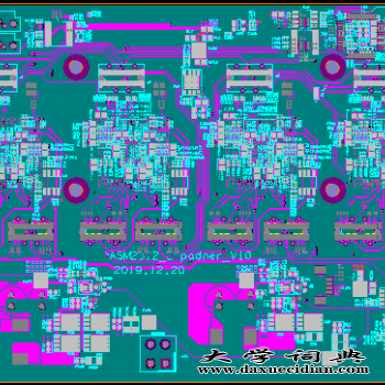 光电通讯产品PCB设计_12个千兆网口输出图1