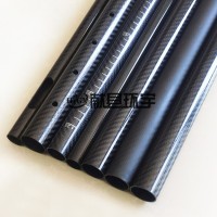 3k碳纤维圆管 高强度全碳纤维管 亮光哑光斜纹平纹可定制