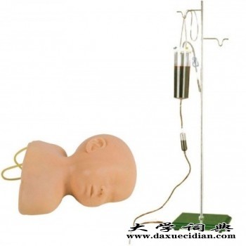 康谊KAY-S6E高级婴儿头皮静脉注射训练模型小儿头皮针模型图1